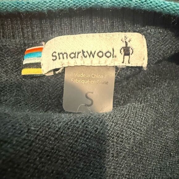 Smartwool Teal Bell Sleeve Sweater Size S - Picture 4 of 6